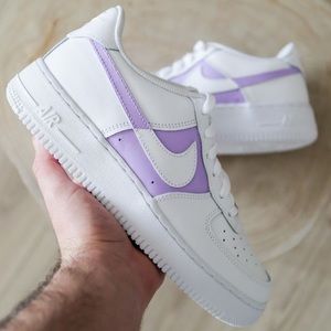 Custom Air Force 1 white/purple